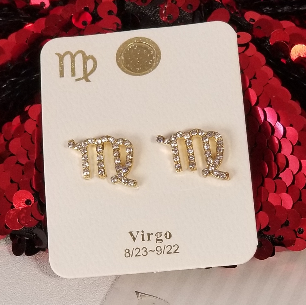 Virgo Zodiac Constellation Astrological Horoscope Sign earrings New